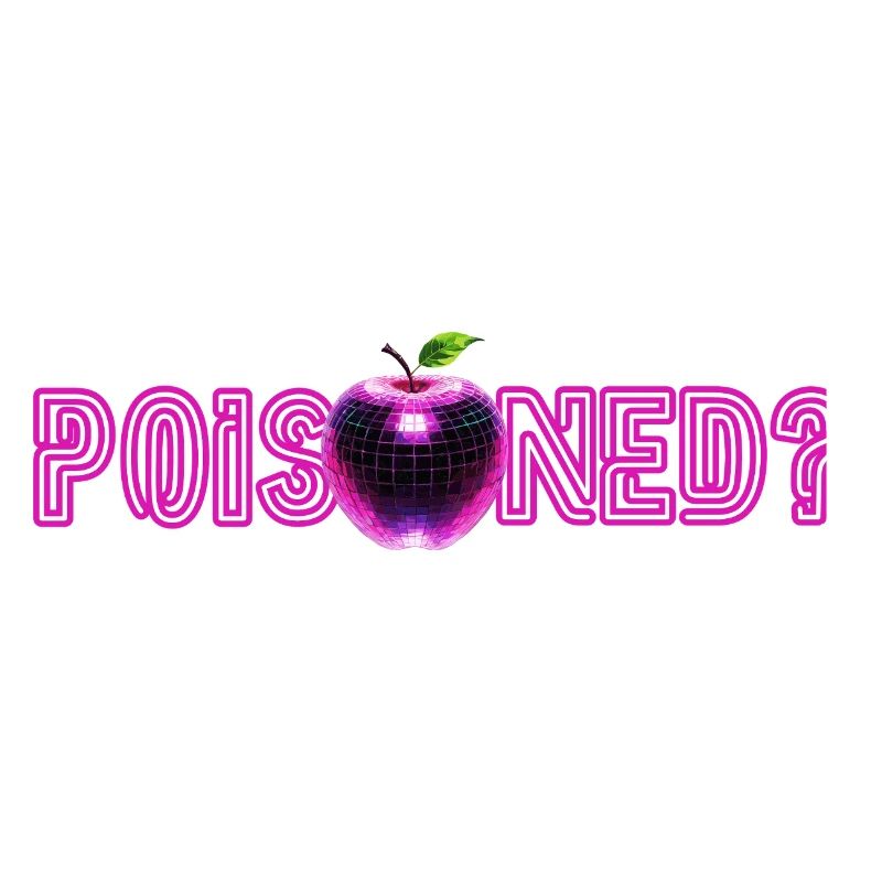Neon-Apple mit Glitzer-Effekt 