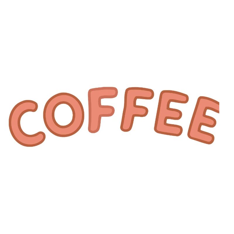 Coffee Letterpress Bow