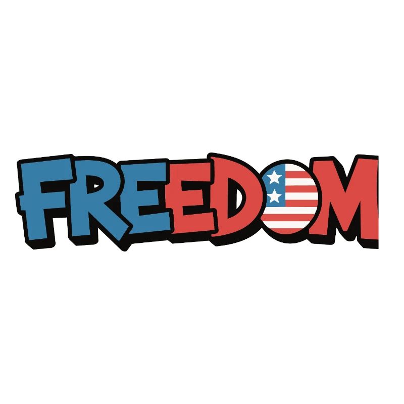 Freedom Typography Statement Design