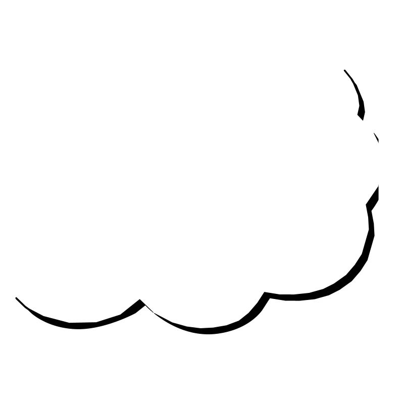 speech balloon | half speech bubble | Cloud | Cloud