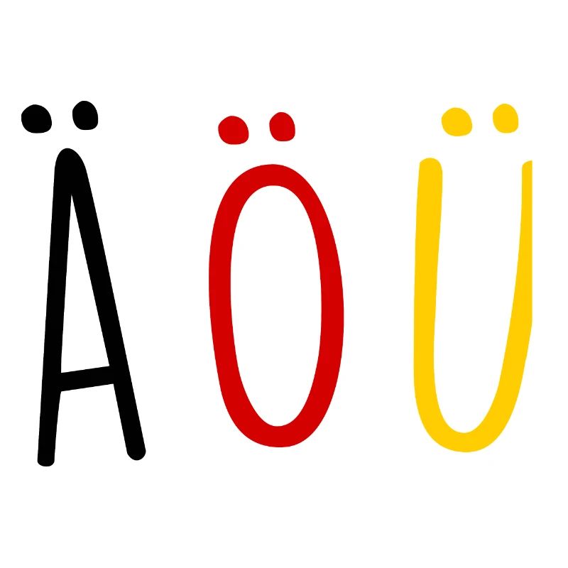 Deutsche Sprache German Language Umlaut Flagge