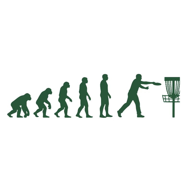 Disc Golf Evolution Drôle de Disc Golfeur Flying Disc