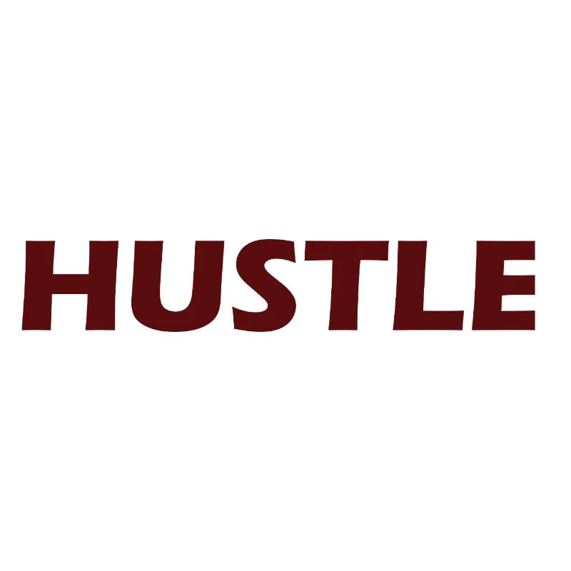 Conception typographique audacieuse Hustle
