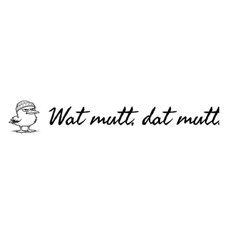 Wat mutt dat mutt plattdeutscher Spruch mit Möwe