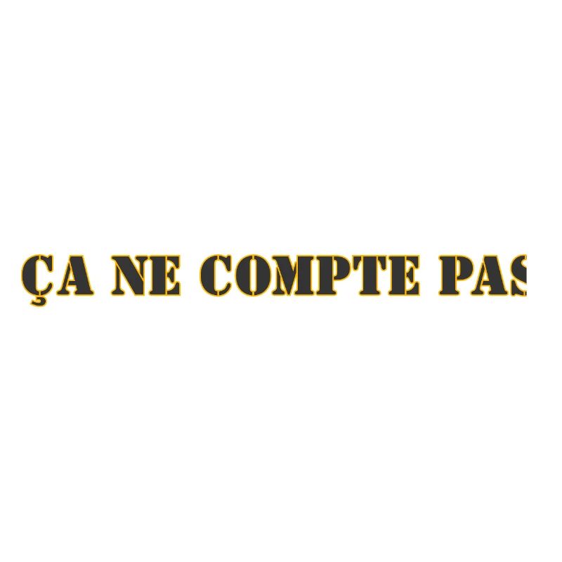 ÇA NE COMPTE PAS