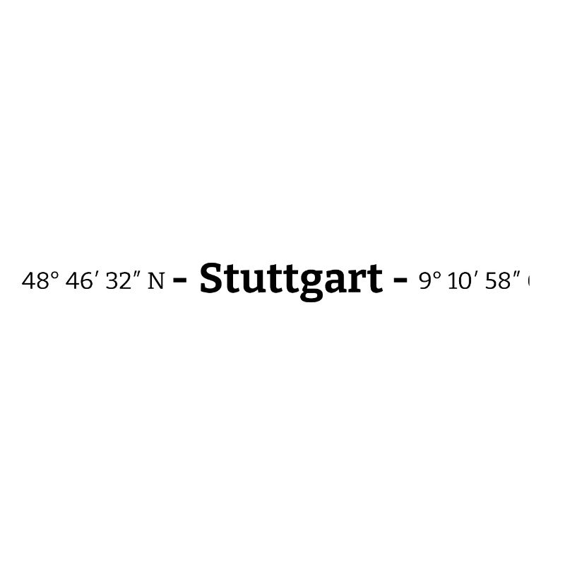 Coordinates Stuttgart