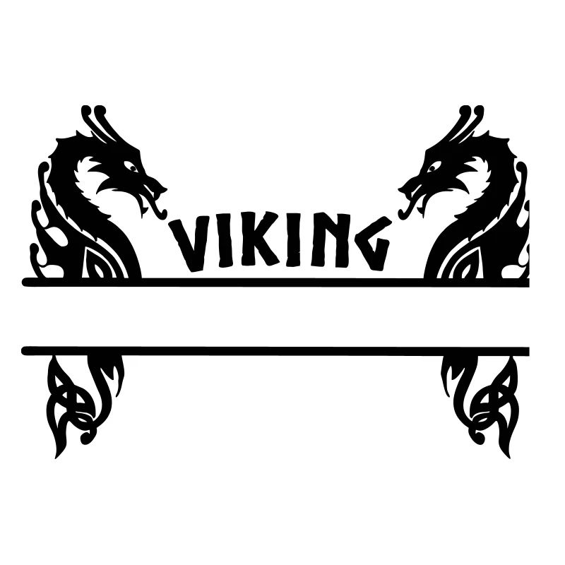 Viking two dragon banner