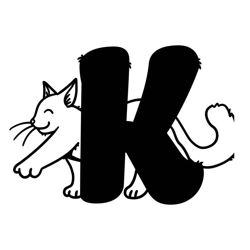 Katze Buchstabe K