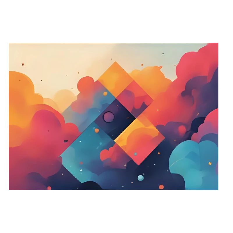 Abstrakte Formen von farbigen Wolken