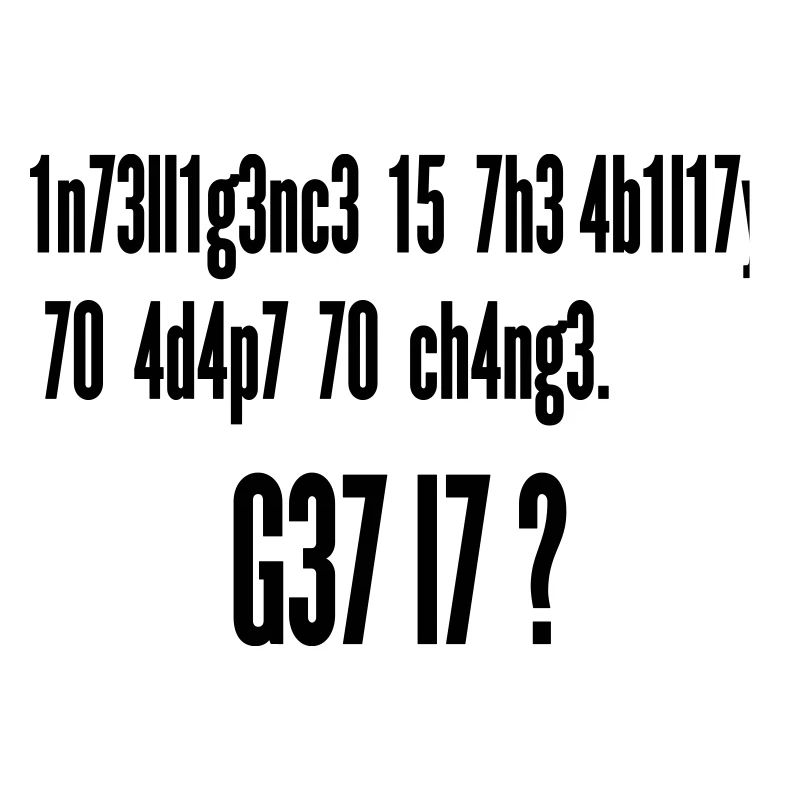 Intelligence Ability to Adapt Change | Leet Art