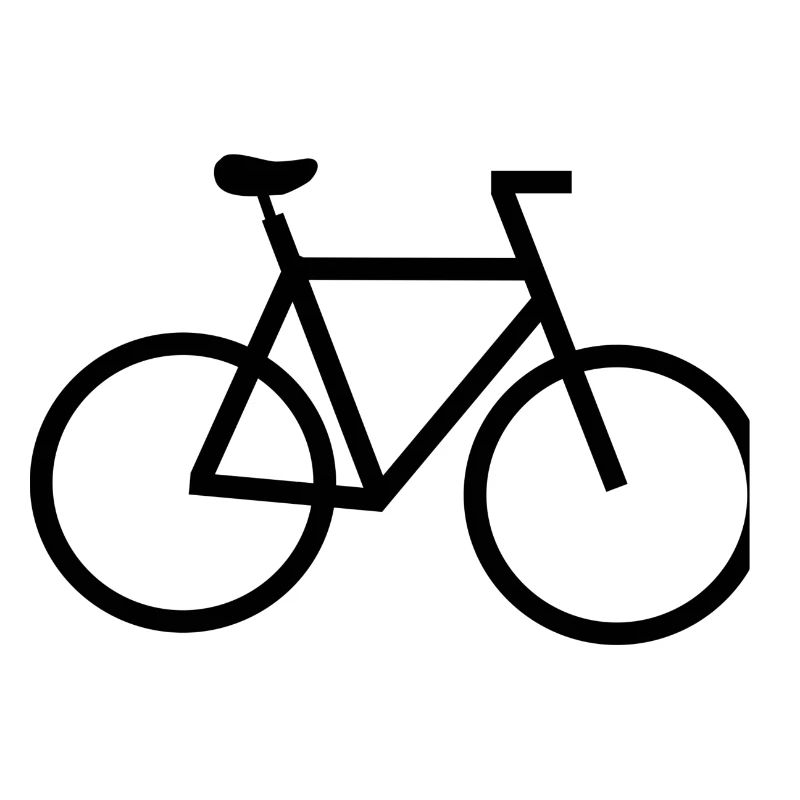 Image d’ombre du logo de vélo simple