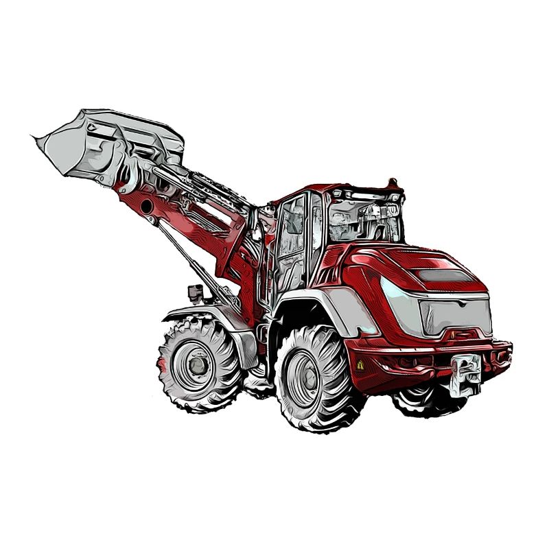 Red Excavator Industry