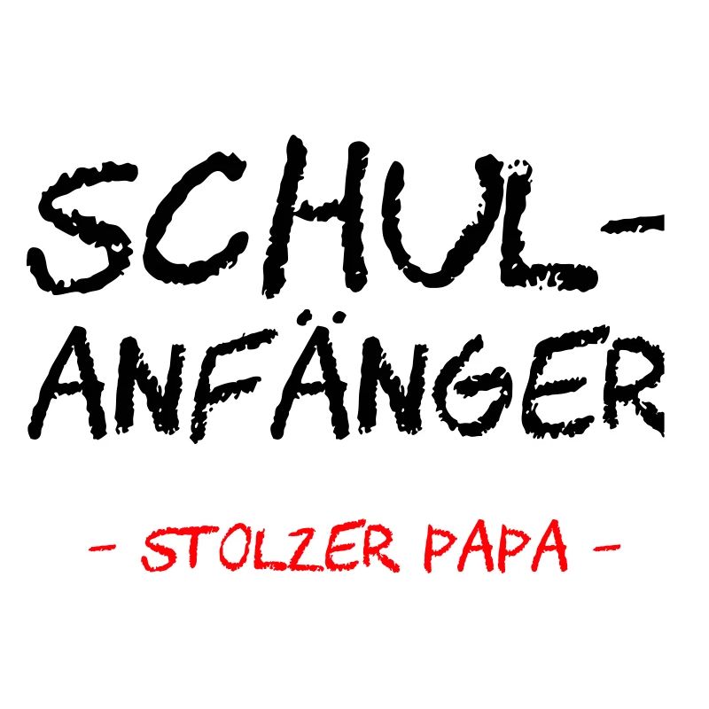 Schulanfänger. Stolzer Papa