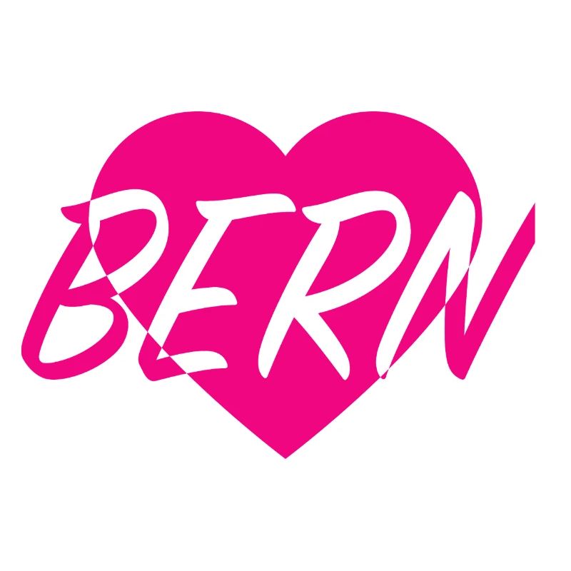 I LOVE BERN Heart Pattern