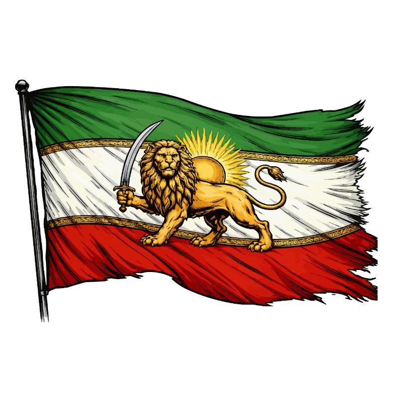 Persia Iran Flag