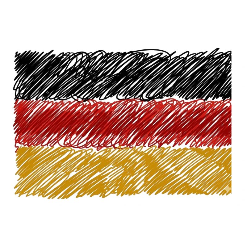 German Flag Scribble