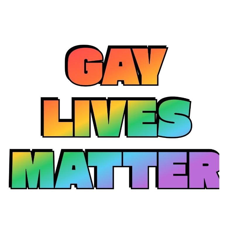 Déclaration typographique Pride Rainbow