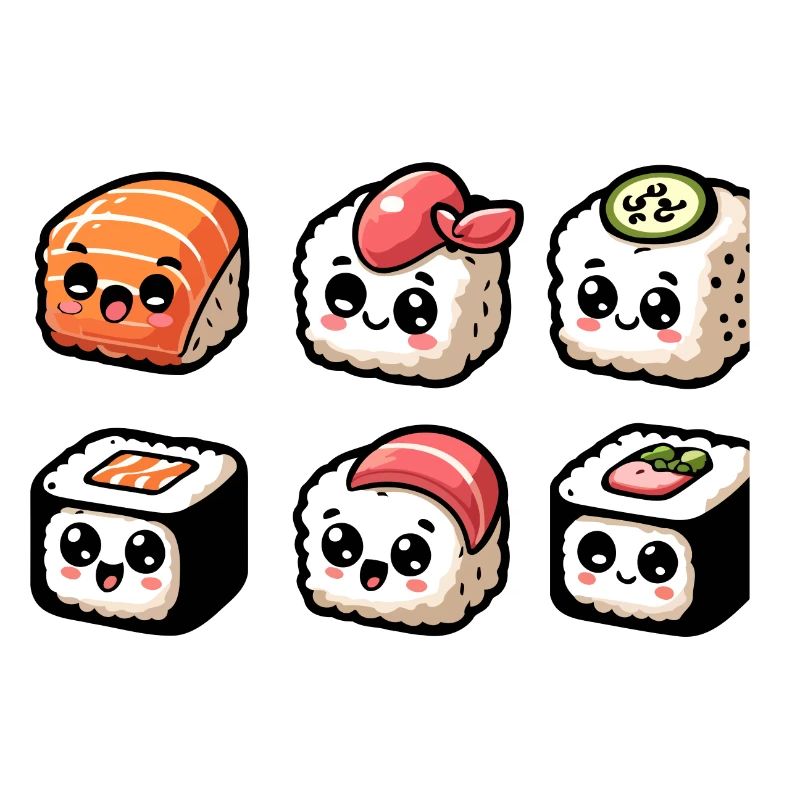 Sushi Smiles: The Delightful Roll Bunch