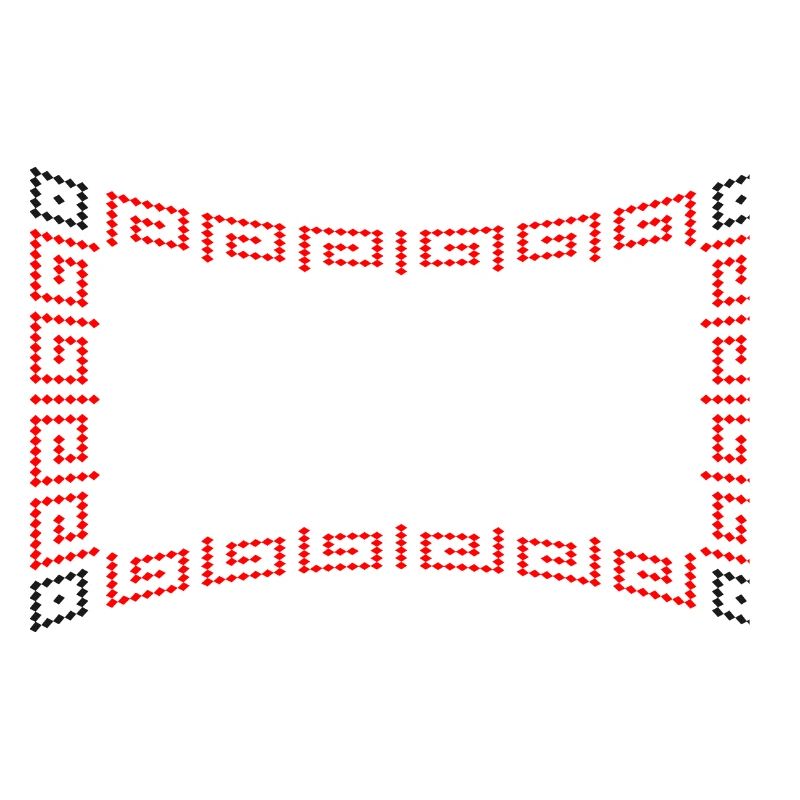 Frame pattern red