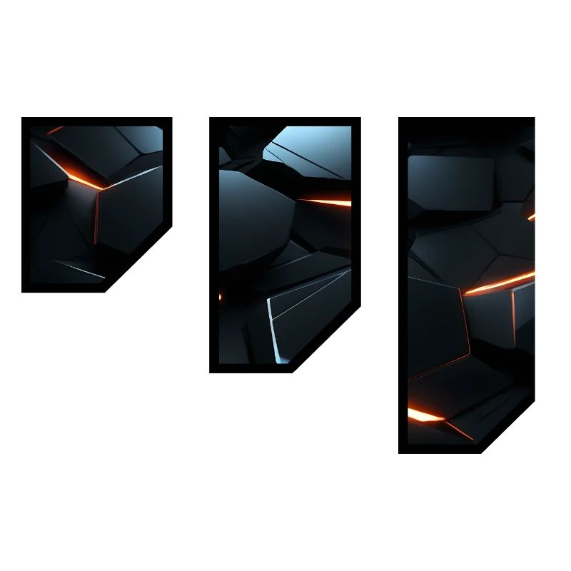 Futuristic Geometric Light Pattern
