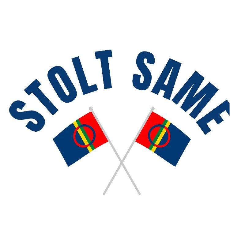 Proud Sami – Drapeaux croisés