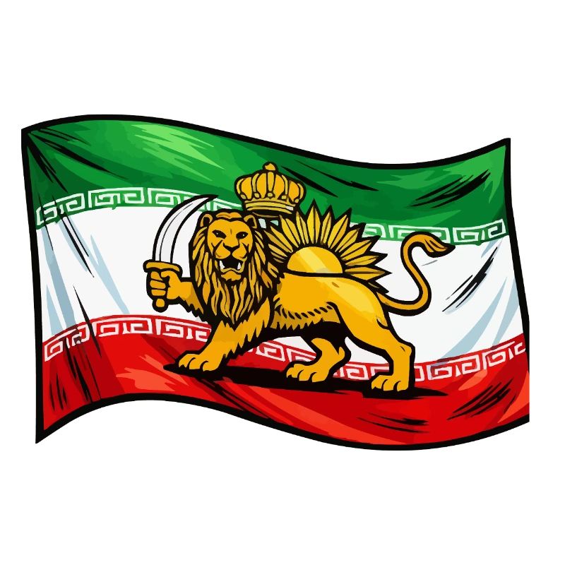 Persia Iran Flag