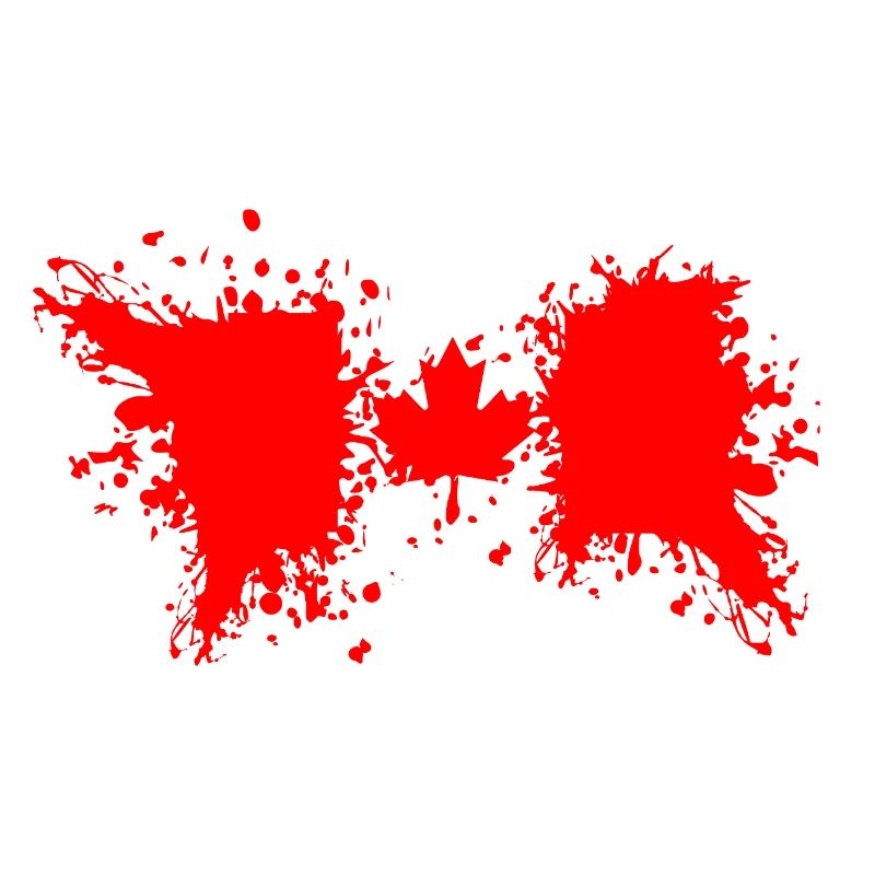 Éclaboussure de couleurs du drapeau canadien