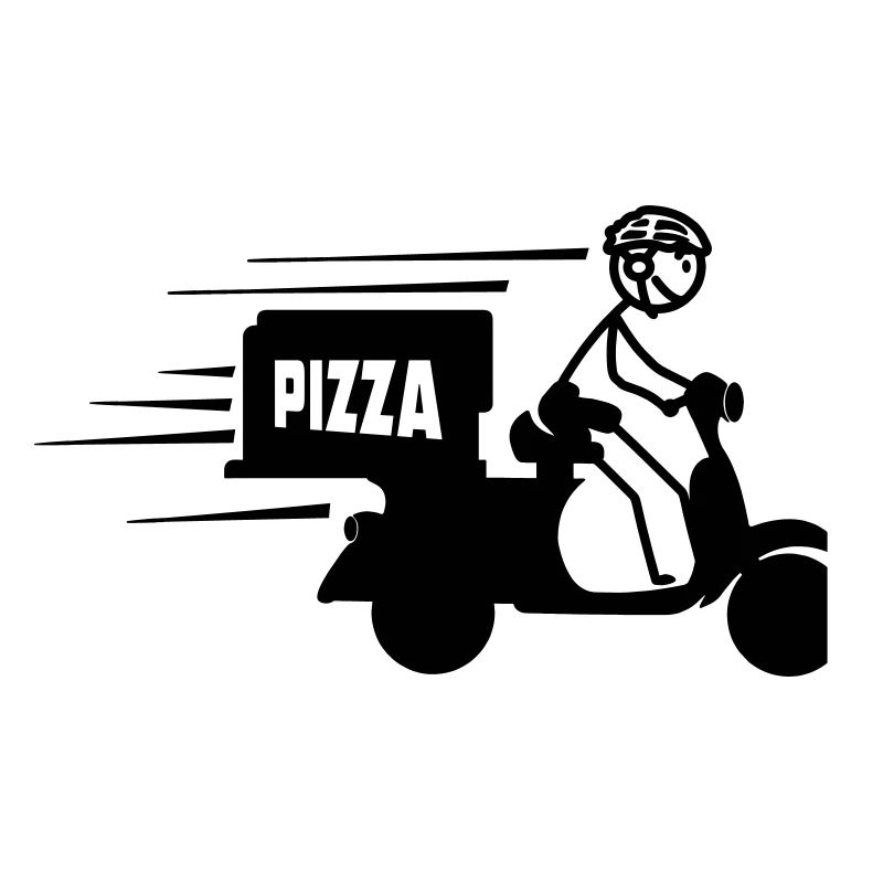 Rollerpaket oder Pizzatext PIZZA