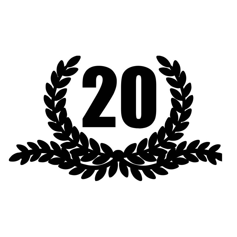 Laurel wreath 20 YEARS