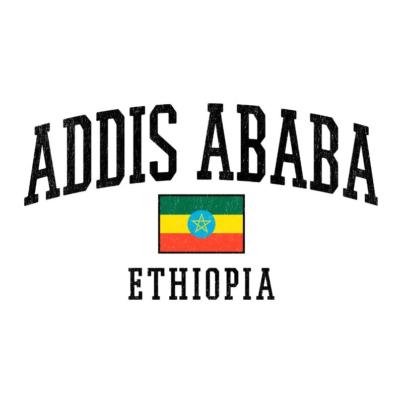 Motif graphique du drapeau d’Addis-Abeba en Éthiopie Description graphique