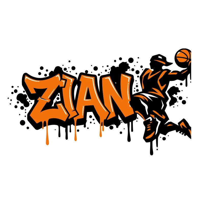 Zian Graffiti Dunk Orange