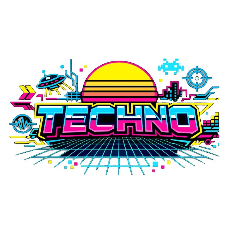 Neon Techno Horizont