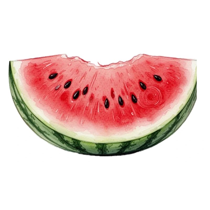 Pastèque Aquarelle