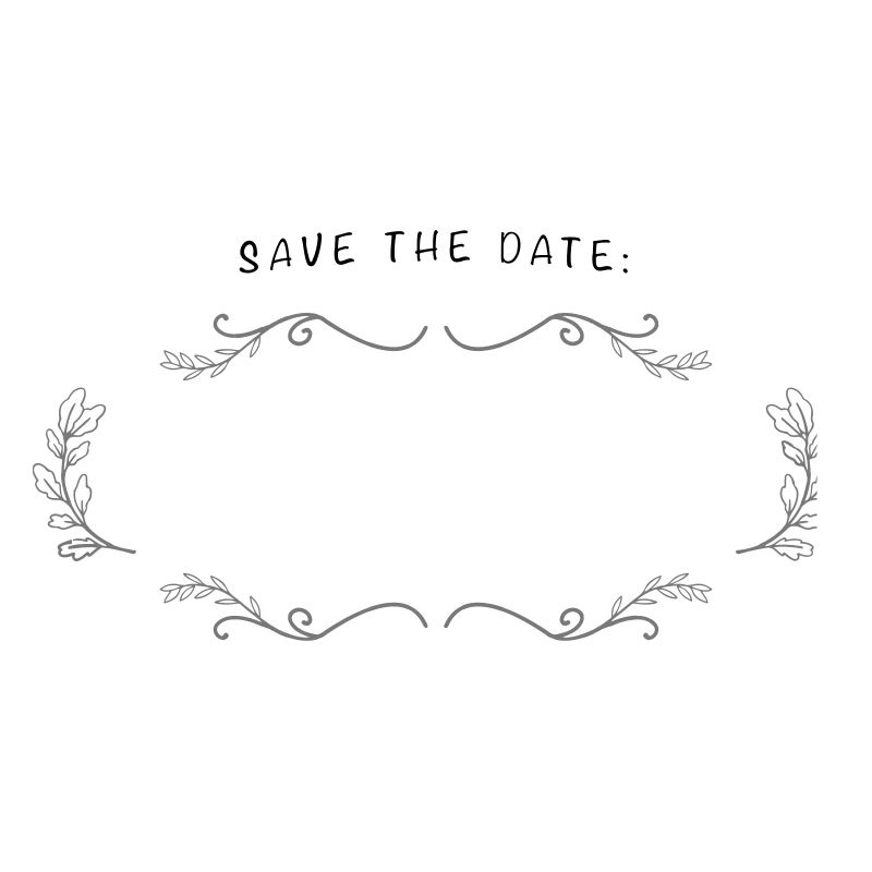 SAVE THE DATE | Champ vide à étiqueter