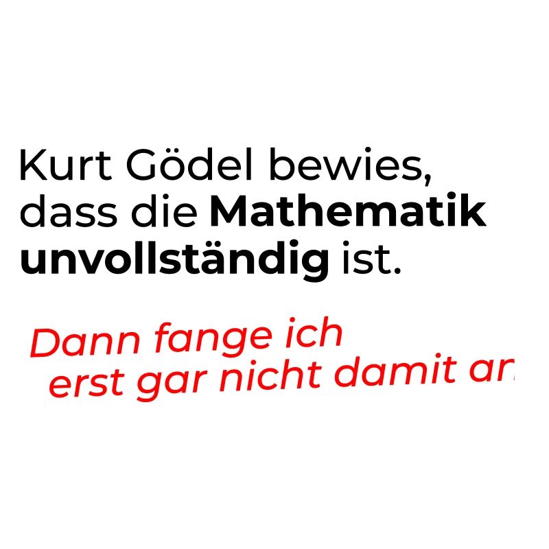 Mathematics incomplete
