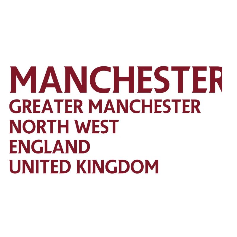 Manchester Name Stack Typography
