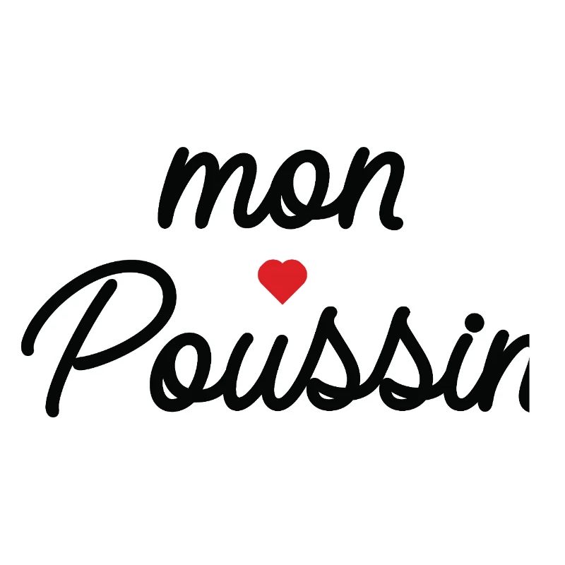 Mon Coeur Coussin Script