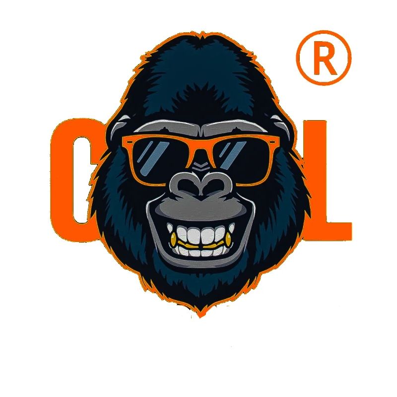 Gorilla with Orange Sunglasses