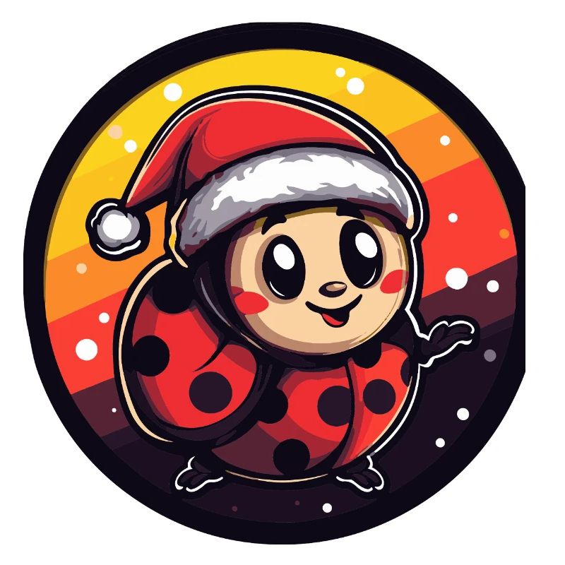Costume de Père Noël de Ladybug de Noël