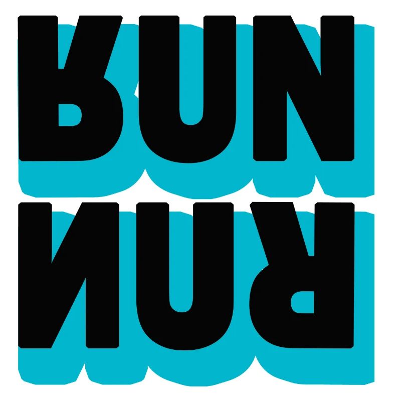 Running Run Typografie