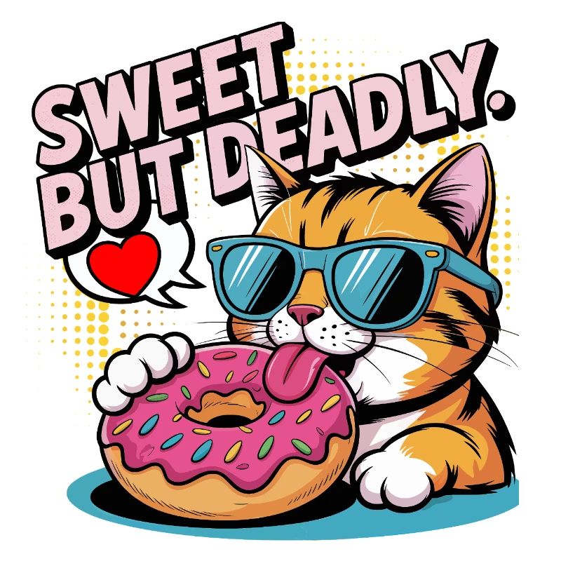 Conception de beignets pour chat doux mais mortel