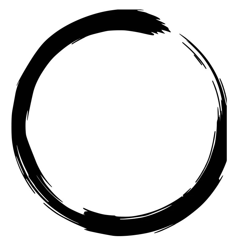 Enso Circle Zen Brushstroke