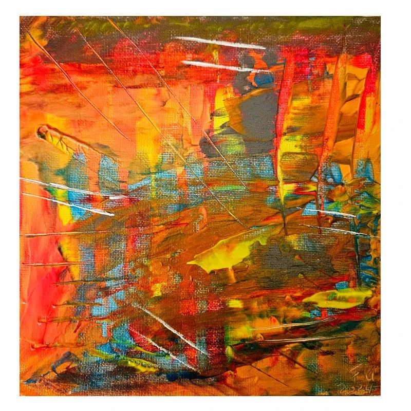 Image abstraite couleur feu