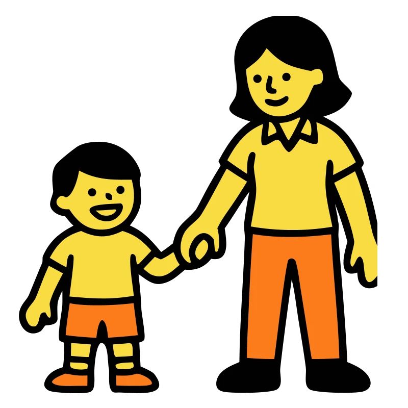 Erzieherin Kind Hand Logo