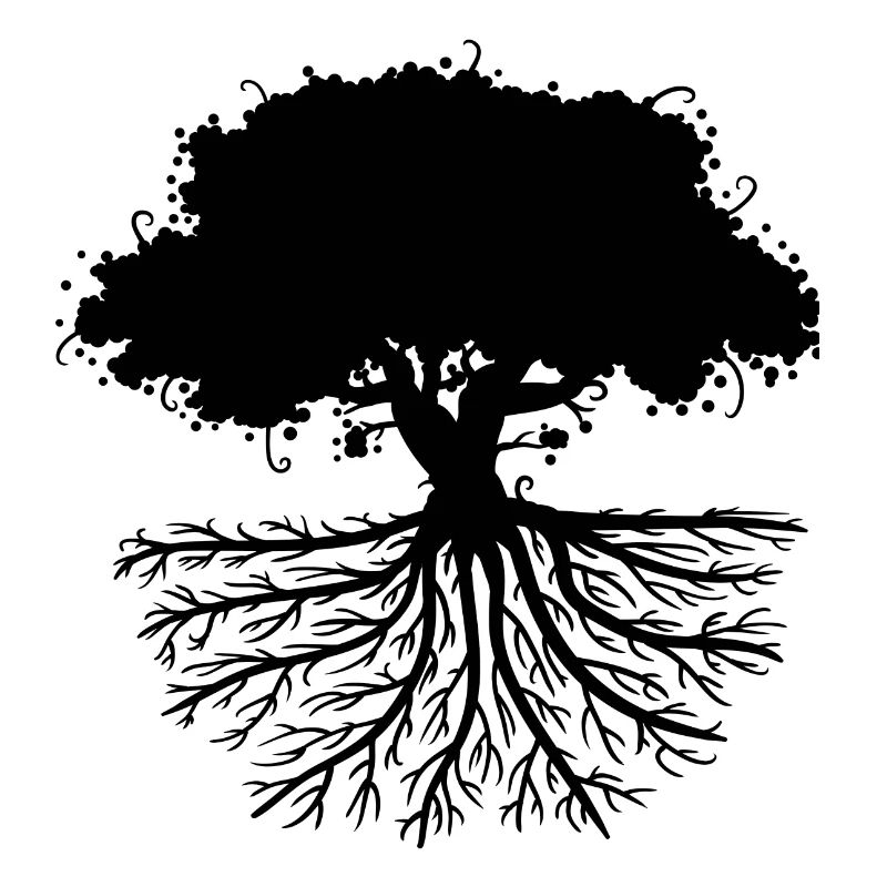 tree roots black