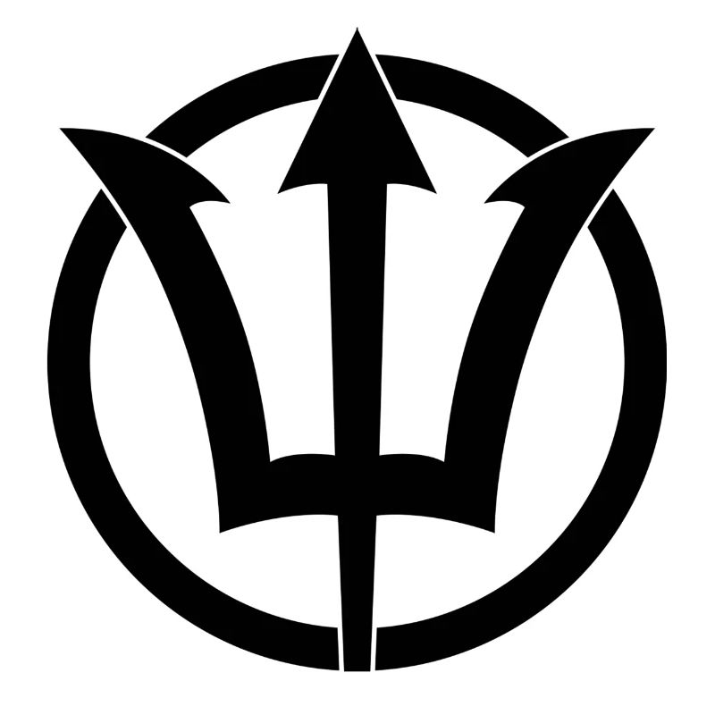 Symbole du Trident de Poséidon