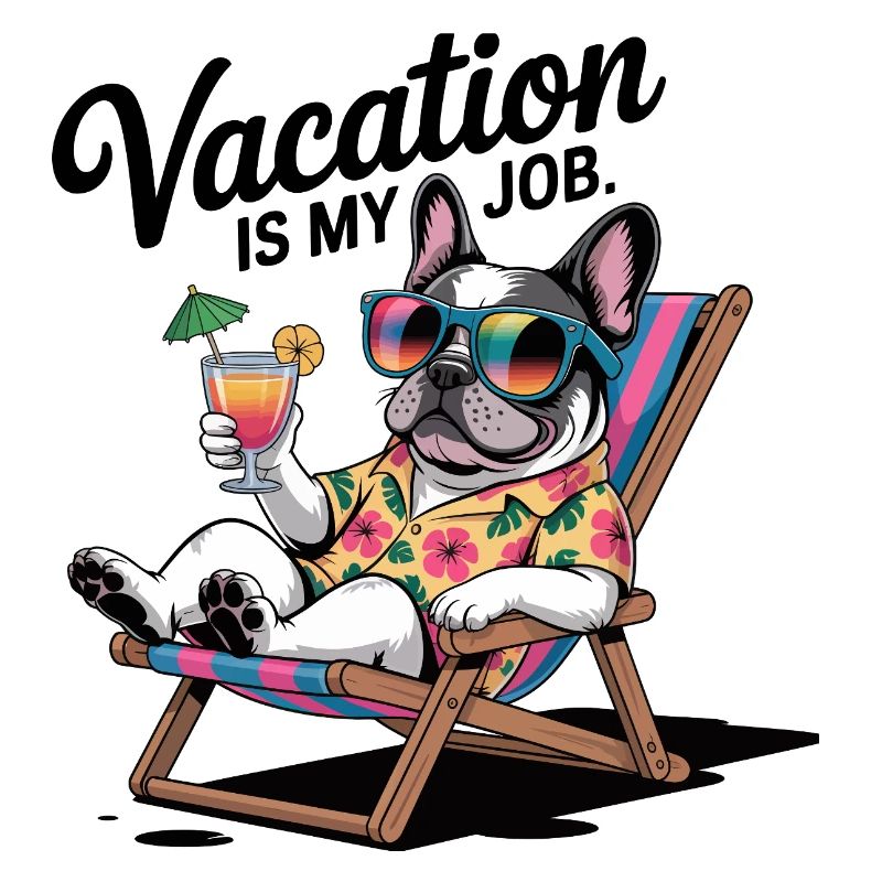 Bouledogue de vacances