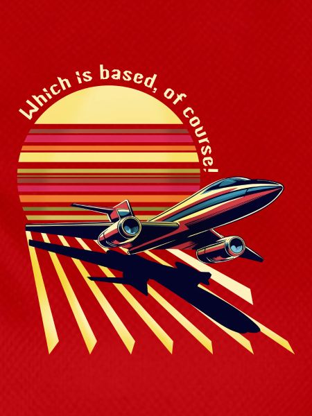 Retro Airplane Sunset (Based!)