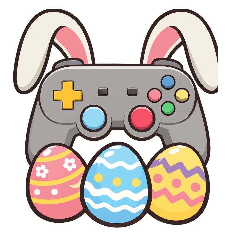 Bunny Gaming Controller Easter Gamer Spaß