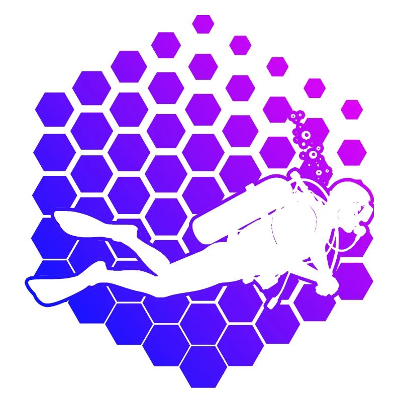 Conception vintage de plongée pour la plongée